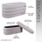 Velvet Ottoman Bench With Storage, Taupe