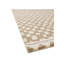Wool Checkered Area Rug in Beige/Ivory-75498442