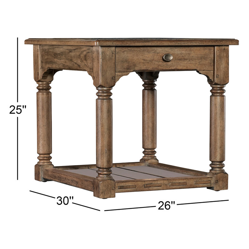 Americana 25" H End Table with Storage
