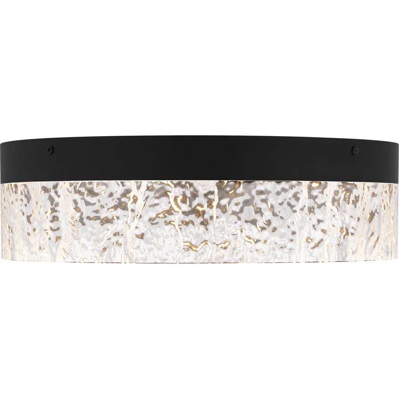 Caryssa Integrated LED Flush Mount, Matte Black