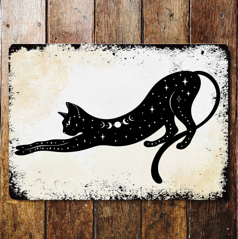 Cat Moons Cat Mystical Metal Wall Décor