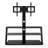 Black Tempered Glass Tv Stand With Multi Adjustment For 32 - 65 Inch Tvs Multi-Functional Options And Practicality