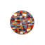 Tapis tissé rectangulaire à motif géométrique multicolore lavable-289836748