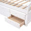 Lit plateforme simple en bois massif avec 6 tiroirs-1435457534