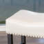 Tabouret de comptoir 30 po en simili cuir ivoire sans dossier (ensemble de 2)