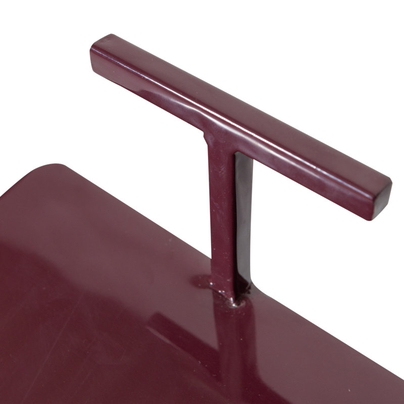 Toste Pedestal Side Table Set, Red