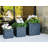 Wurster 3 Piece Lightweight Concrete Modern Square Outdoor Planter, 16 Inch Tall Set-33045141