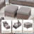 Jenesys Outdoor Wicker Sofa Set With Club & Swivel Glider Chairs - Comfortable, Durable-866421108