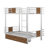 Twin XL Over Twin XL Metal Bunk Bed With Drawers-833946138