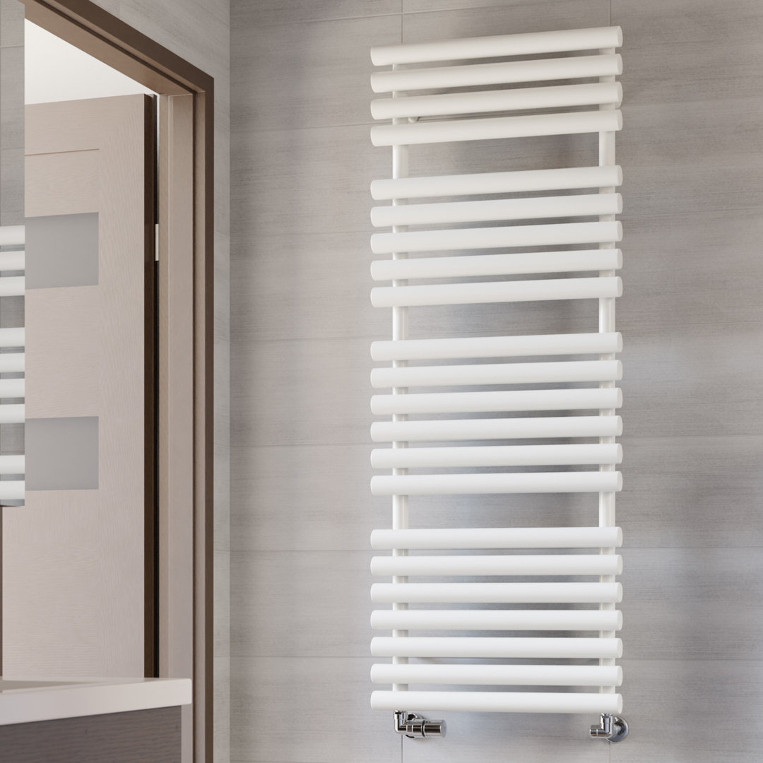 Terma Rolo Heated Towel Rail 1360 x 520mm White 2629BTU - Image 2