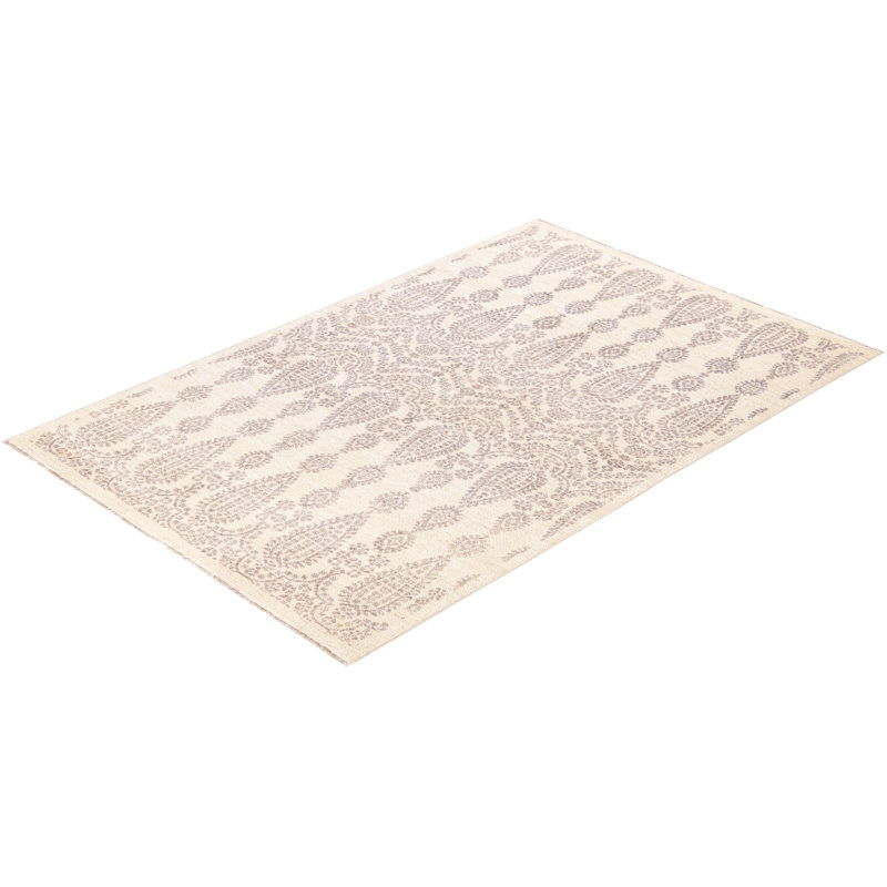 Edilon One-of-a-Kind 4' 2" X 6' 3" Hand Knotted Area Rug