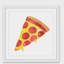 « pizza » par molly rosner, reproduction d’art encadrée-17896999