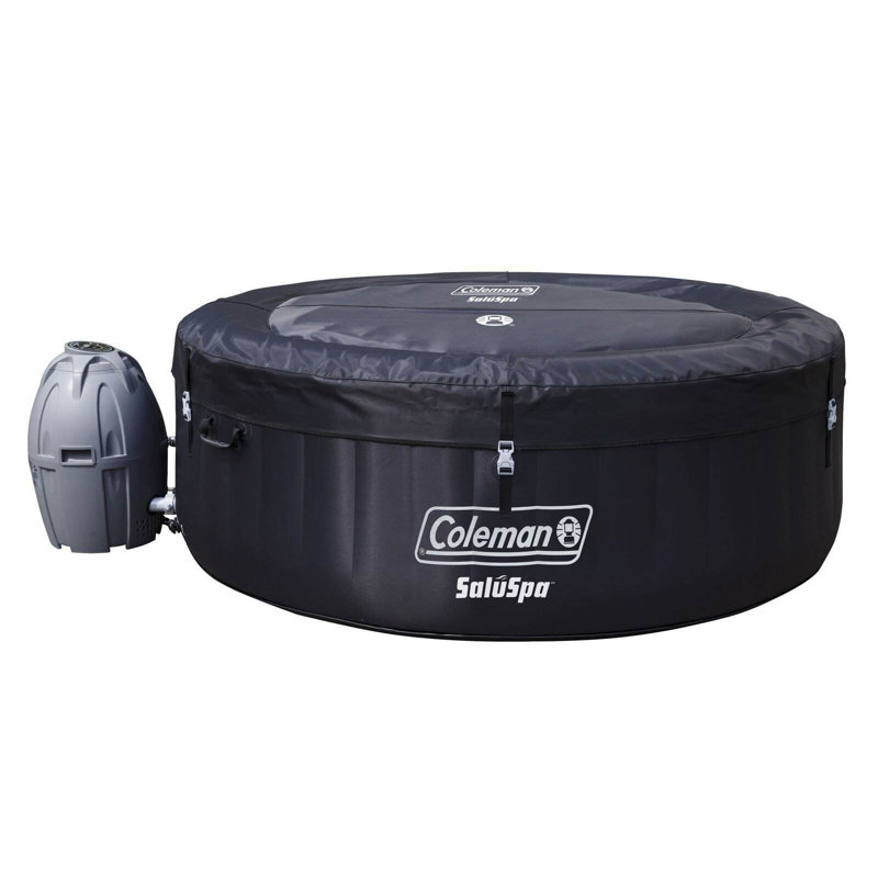 Coleman 120 Volt Vinyl Round Inflatable Hot Tub in Black
