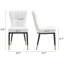 Chaise rembourrée moderne avec structure en métal-456032064