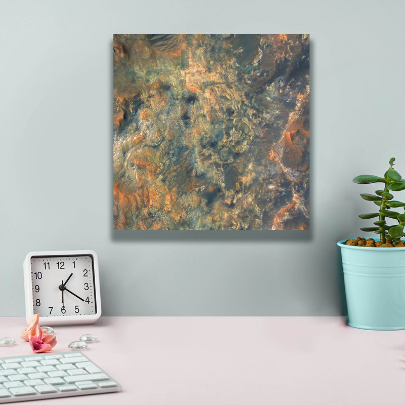 Toile épique «Diversity in Mawrth région, Mars» par la NASA, art mural épique, 12 po x 12 po