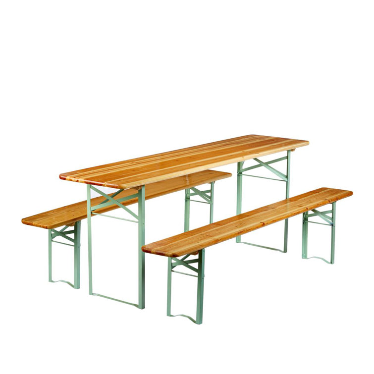 Neiman Rectangular 8 - Person 80'' L Outdoor Restaurant Picnic Table