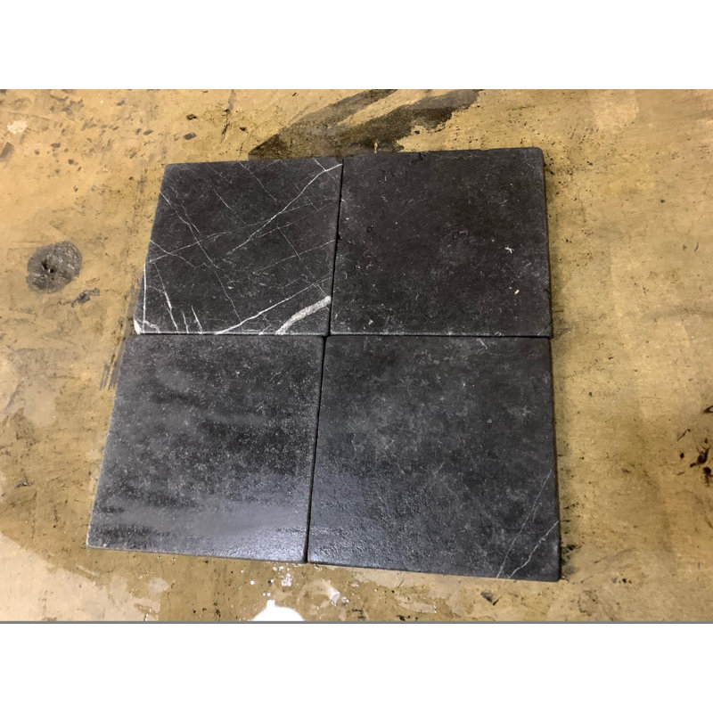 Nero Marquina 3" x 6" Marble Look Wall & Floor Tile