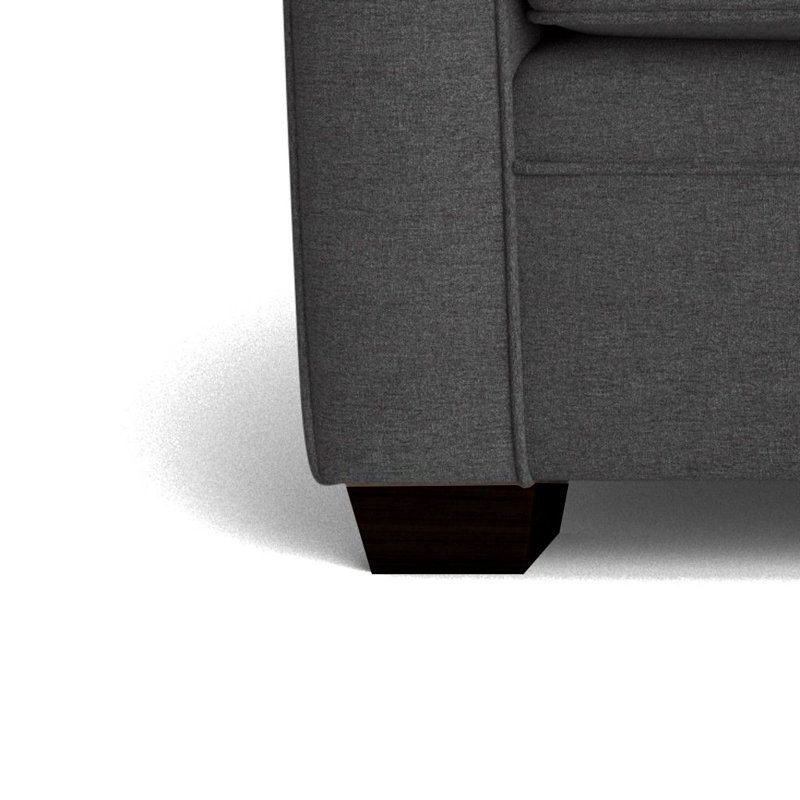 Quaker Upholstered 76'' Sofa, Espresso, Entice Graphite