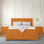 Ensemble de chambre avec lit plateforme et tête de lit à panneaux 3 pièces Caroline-87414519-87414521
