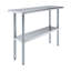 16 po X 48 po Table en acier inoxydable