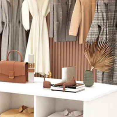 Présentoir simple à double face pour magasin de vêtements