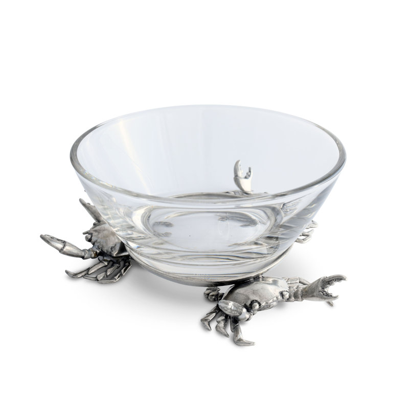 Sea And Shore Glass Dessert Bowl