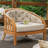 Takehisa Teak Wood Deep Seating Outdoor Chair