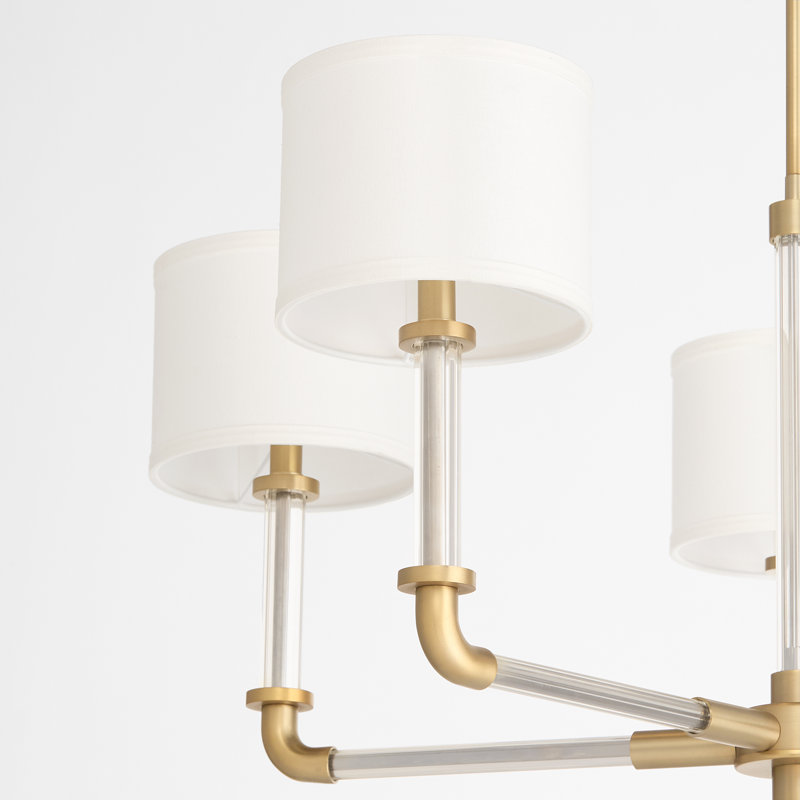 Hightower 5 - Light Steel Dimmable Classic / Traditional Chandelier