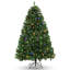 Arbre de Noël artificiel illuminé 6 pi avec support et lumières multicolores-811613605