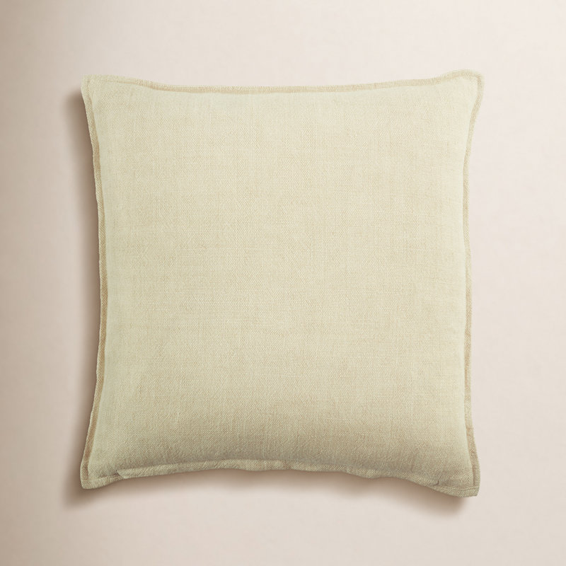 Avey Linen 22'' Throw Pillow, Polyester