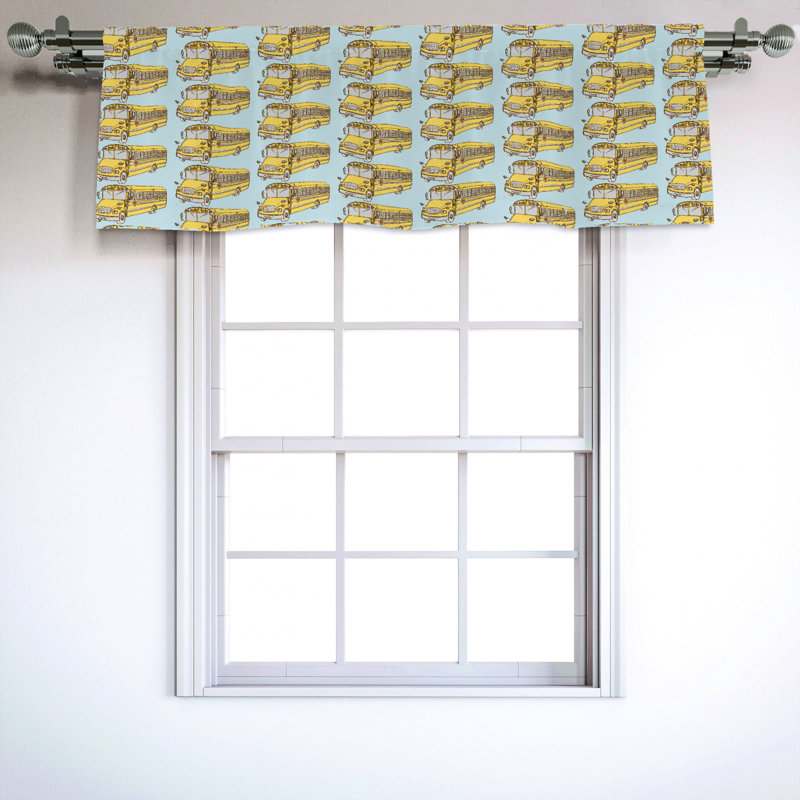 Sateen Ruffled Window Valance