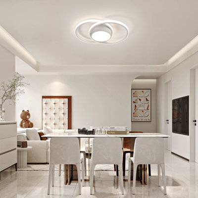 Dajour 2-Light Acrylic LED Semi Flush Mount