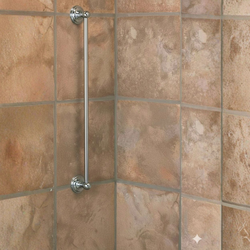 Barre de douche coulissante pour douche à main - Laiton 5/8 po. X 24 po. Fixation murale réglable par Strom Living