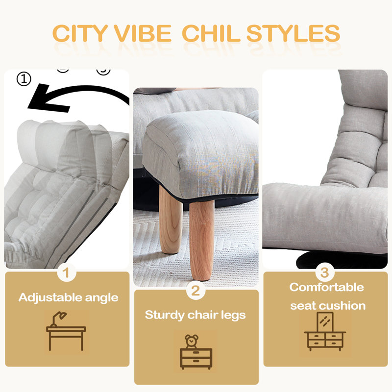 Canapé simple inclinable Fauteuil japonais Tatami