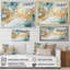 Turquoise et charme liquide doré - impressions sur toile abstraites-1943124515-1943124514