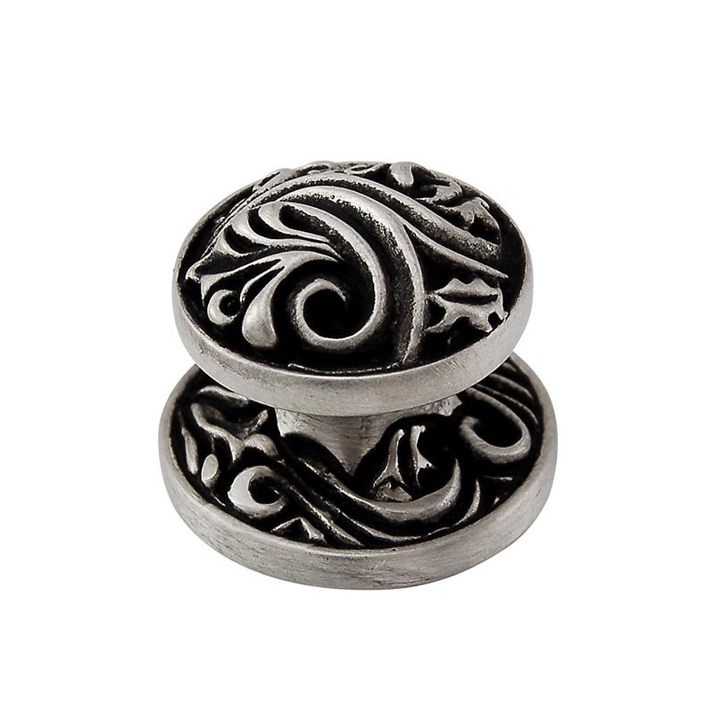 Liscio Mushroom Knob, Antique Nickel