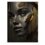 Beauté exquise en noir et or-390146791