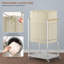 Panier à linge avec roulettes, doublure amovible, 1 (beige)