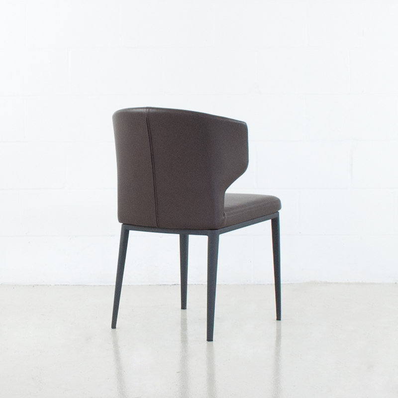 Chaise rembourrée Aislinn, Brun, Noir