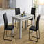 Table de salle à manger, rectangulaire, 48 po, petite, cuisine, salle à manger, stratifié gris, contemporain, moderne-376678968-376678975
