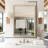 Tempered Glass Wall-Mounted Mirror, Shatter-Resistant Reinforced Design, Vertical/Horizontal Hanging Installation-295865323-295865314-295865317