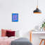 « Blue Day Drink Believer » : reproduction giclée encadrée par lulusimonSTUDIO-97264726-97264725