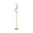 Modern Metal and Glass Floor Lamp with Iron Frame and Vertical Rod Design Featuring Spherical Globe Shades and Contemporary Minimalist Structure for Living Room or Office Lighting