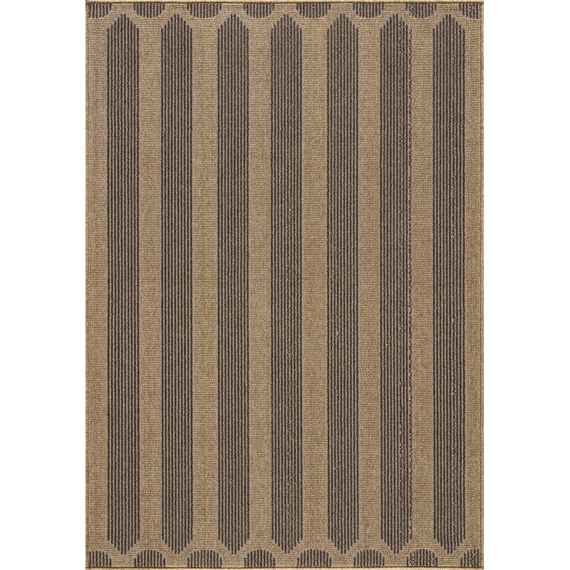 Abani Rugs Teagon SAG130A Vertical Stripe Indoor Area Rug, 7'9" x 10'2"