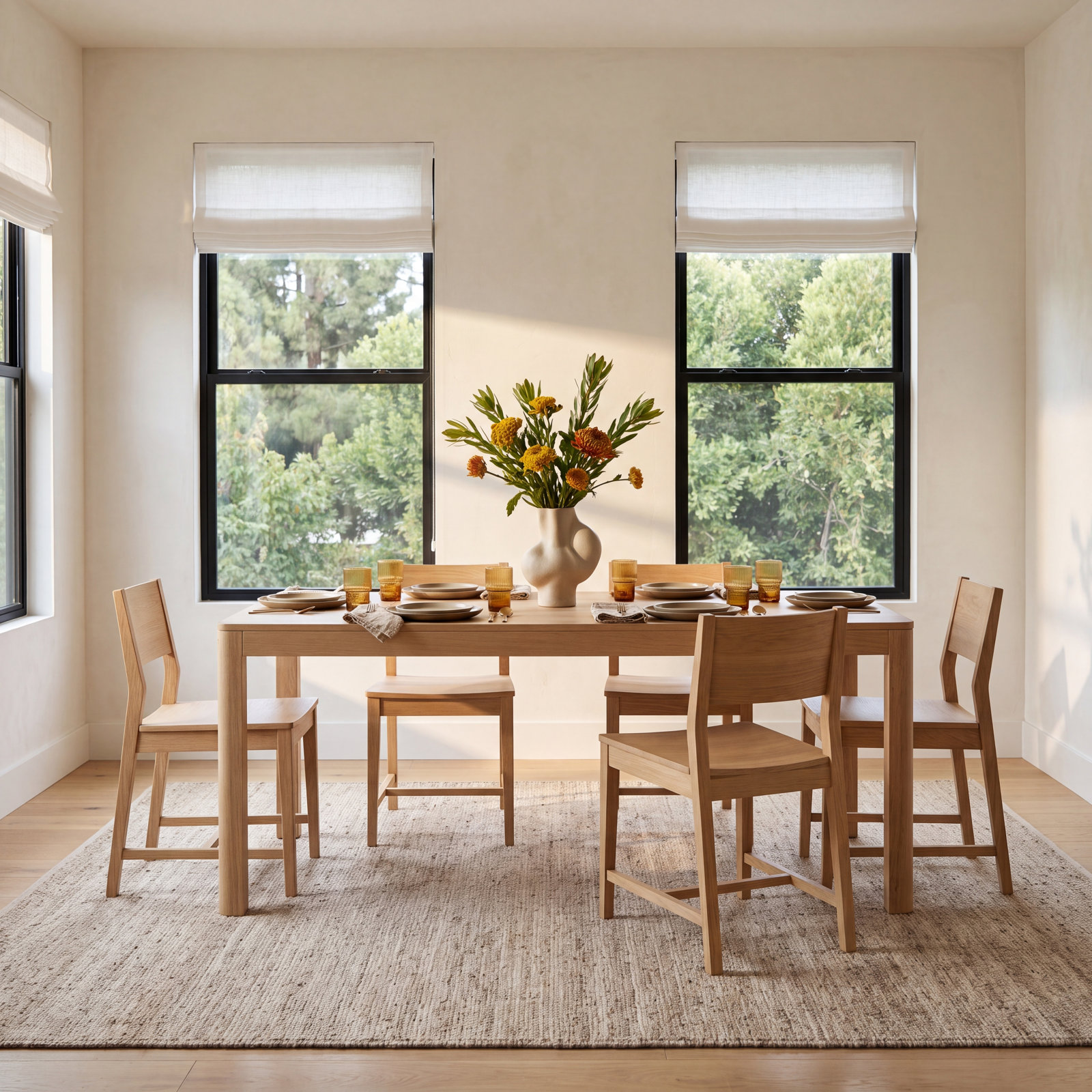 Beechgrove Oak Dining Table Set