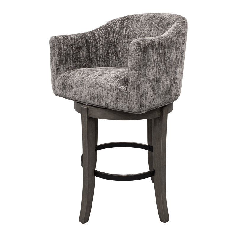 Artresha Swivel Upholstered Counter Stool