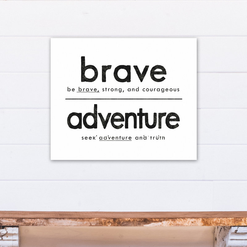« be seek », art sur toile adventure Madewell, H 20 po x l 24 po x P 1,25 po, Toile tendue