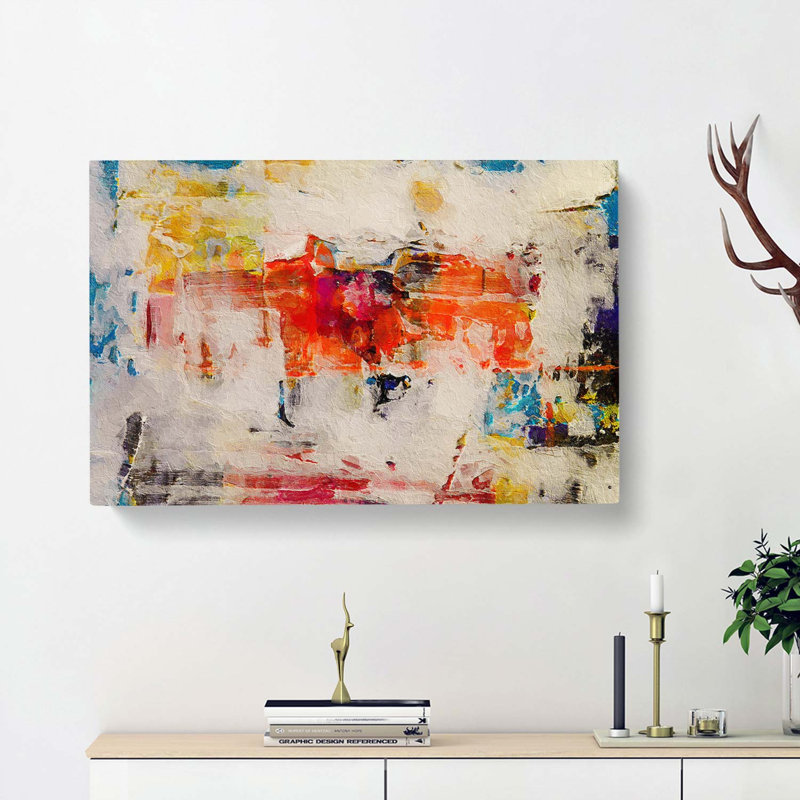 Abstract Art Painting Vol.309 - Wrapped Canvas, 50cm H x 76cm W x 3cm D