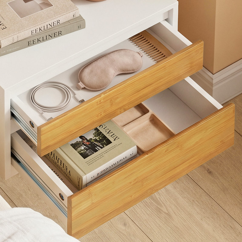 40 cm W Particle Board Bedside Table