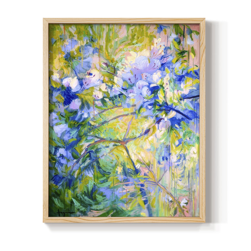 «My Quiet Place I», reproduction encadrée - bois massif, Naturel, H 15 po x l 12 po